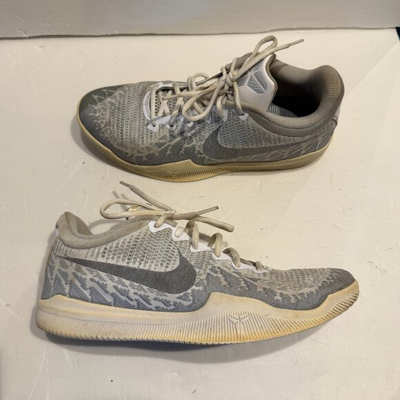 Nike Mamba Rage White Pure Platinum - Mens Size 10 - Kobe Bryant Mamba Mentality - Picture 1 of 14